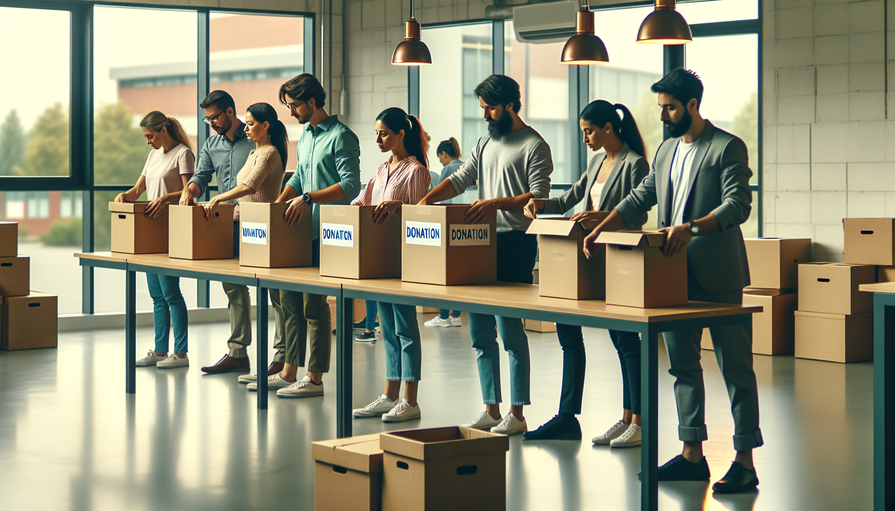 Students collaborating on DataCamp platform in a computer lab